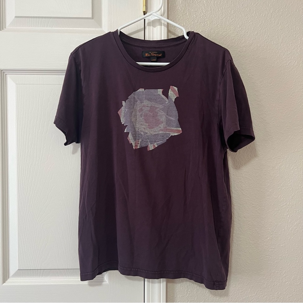 Ben Sherman Men's Purple Graphic T-Shirt - Large